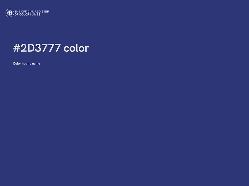 #2D3777 color image