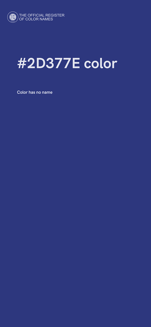 #2D377E color image