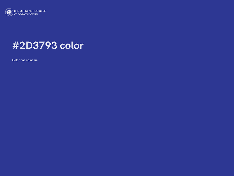 #2D3793 color image