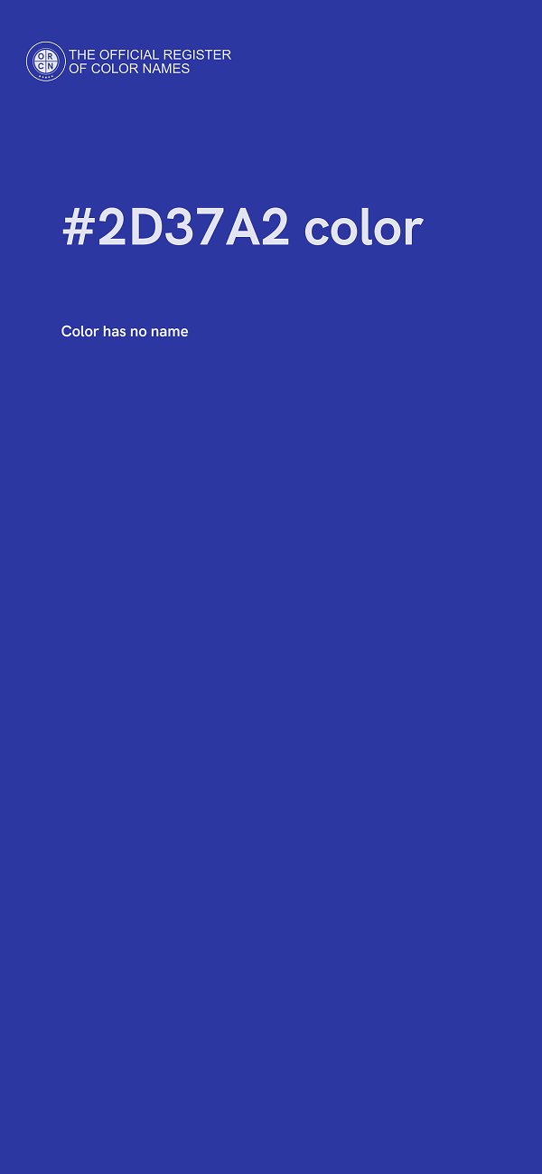 #2D37A2 color image
