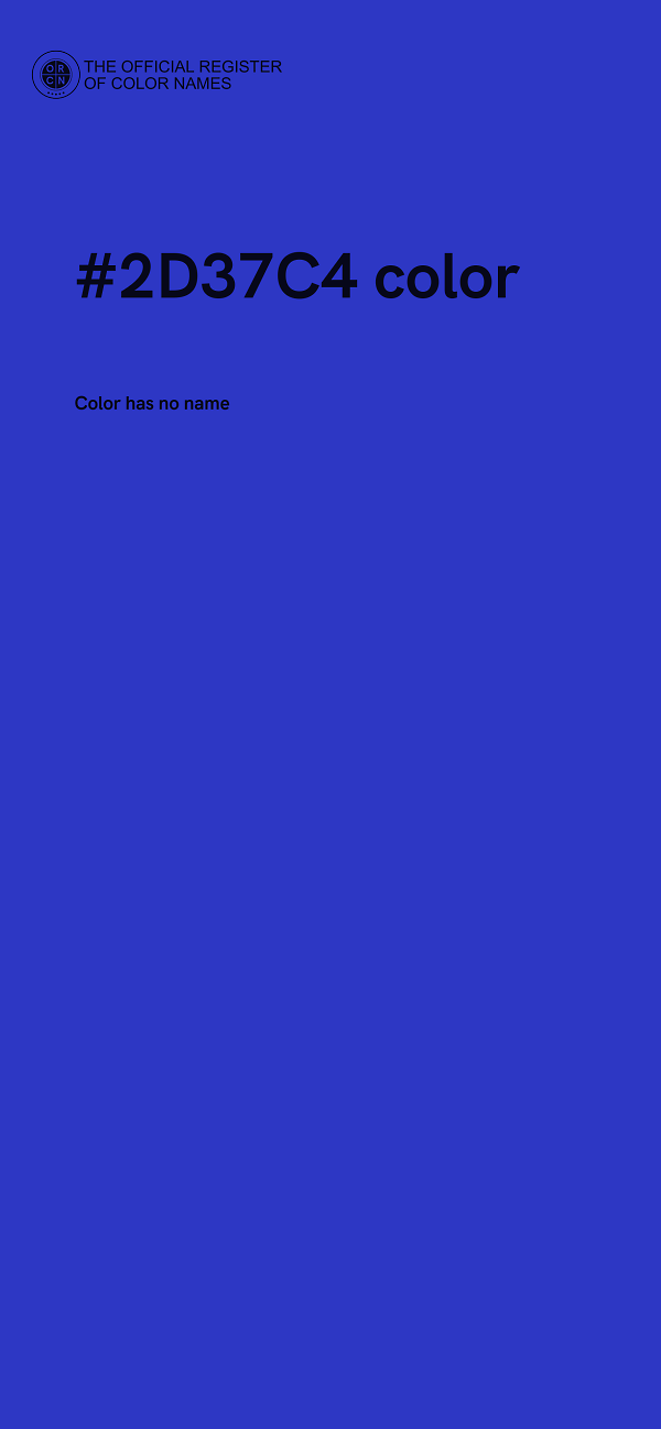 #2D37C4 color image