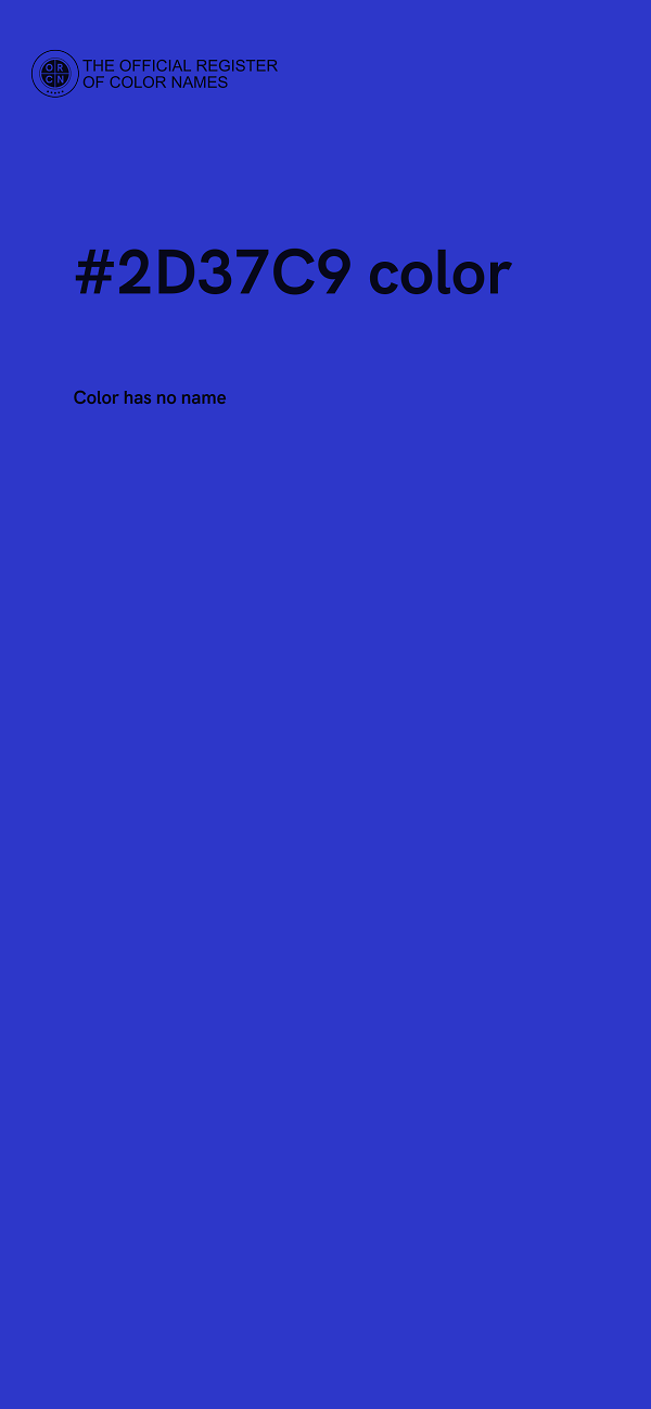 #2D37C9 color image