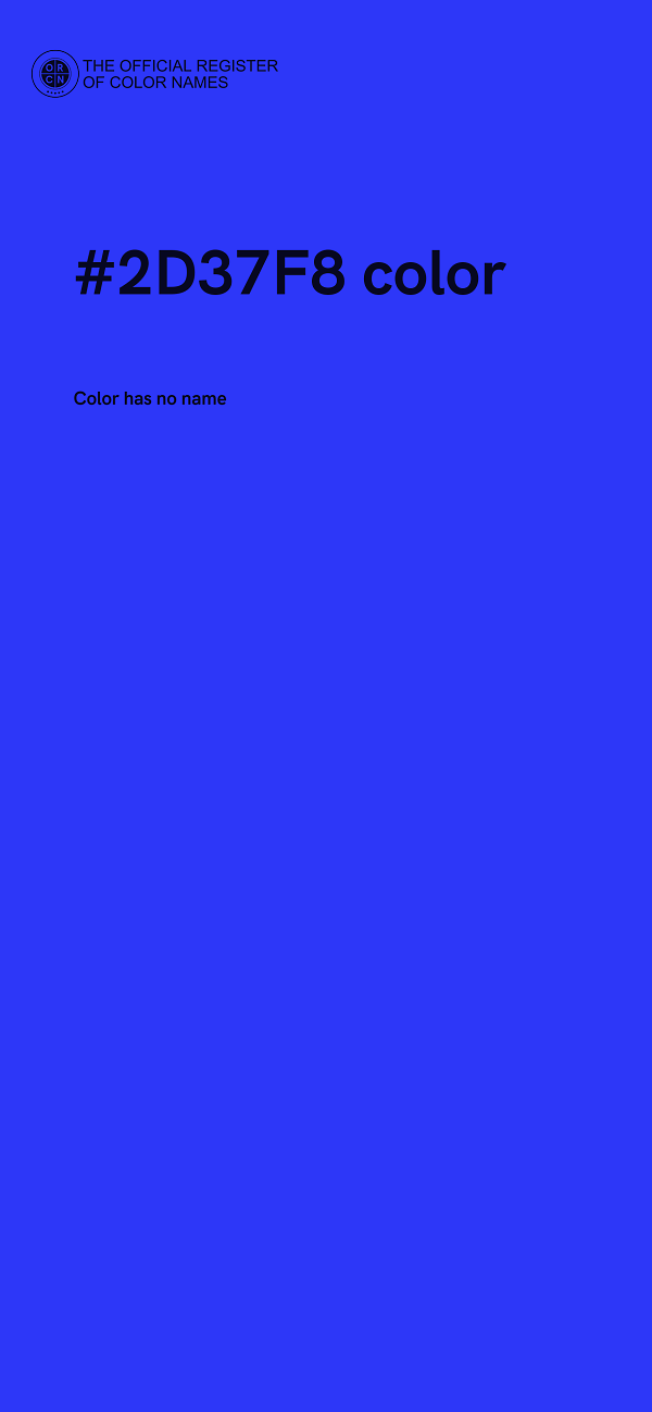 #2D37F8 color image