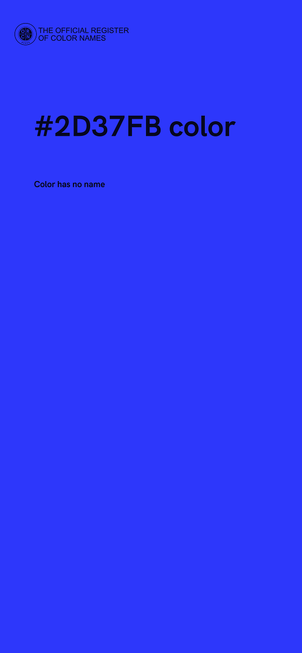 #2D37FB color image