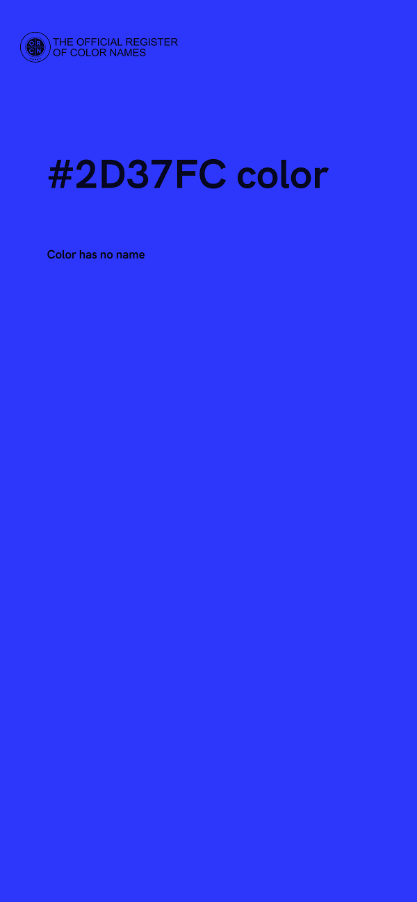 #2D37FC color image