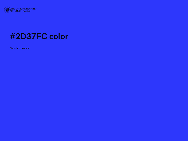 #2D37FC color image