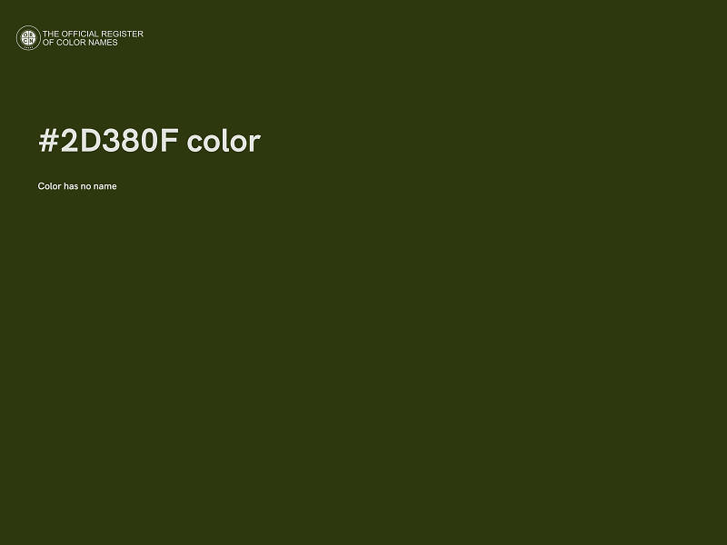 #2D380F color image