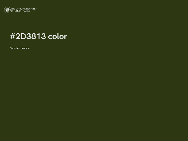 #2D3813 color image