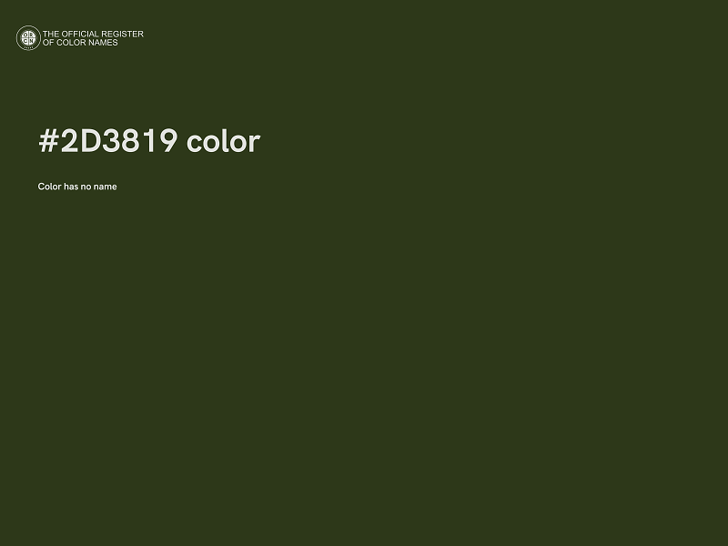 #2D3819 color image