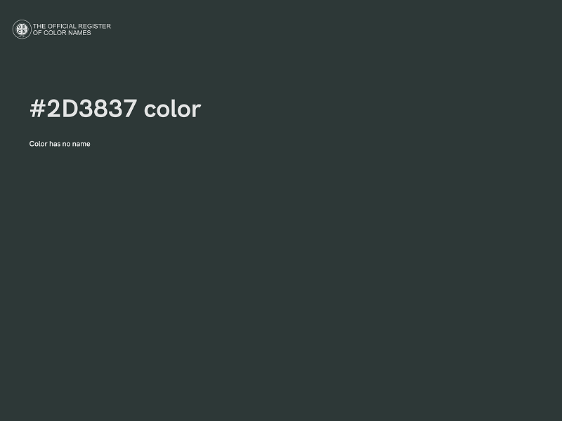 #2D3837 color image