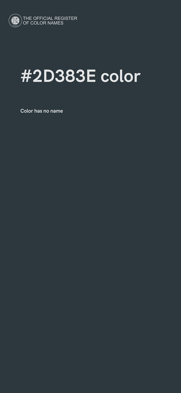 #2D383E color image