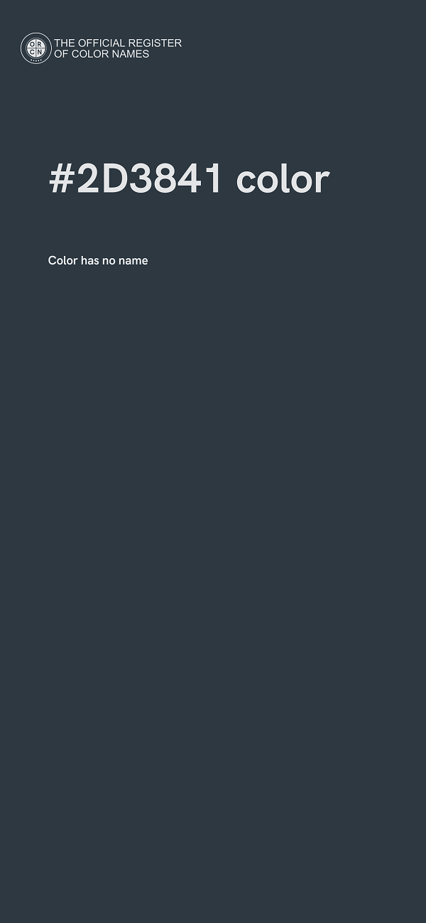 #2D3841 color image
