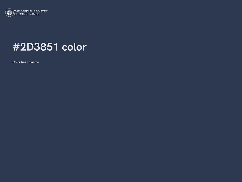 #2D3851 color image