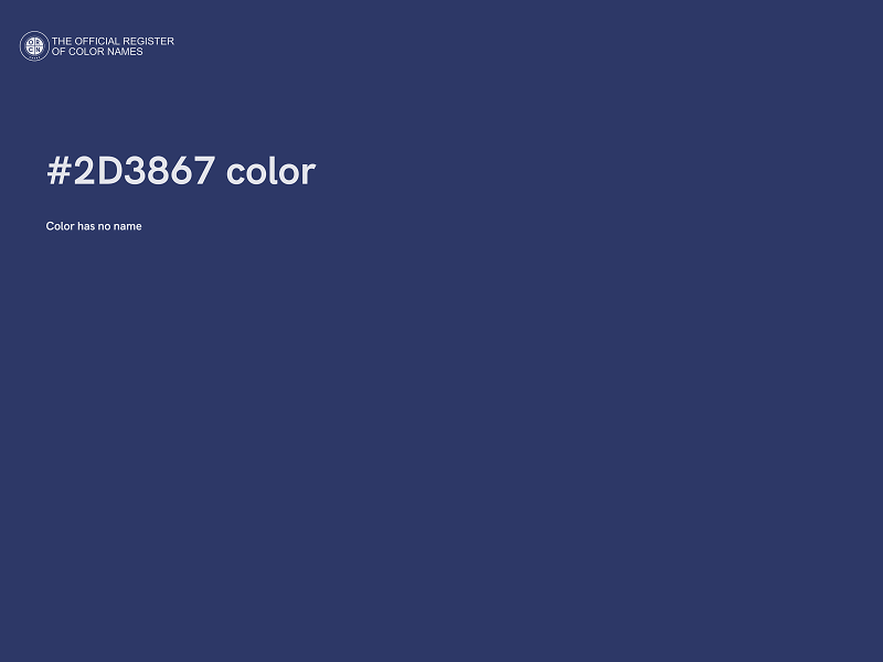 #2D3867 color image