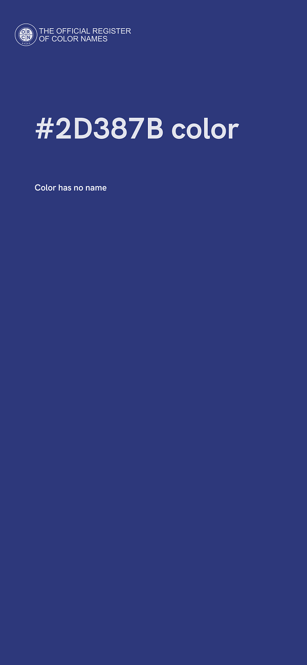 #2D387B color image