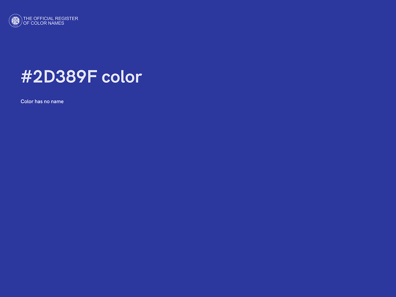 #2D389F color image