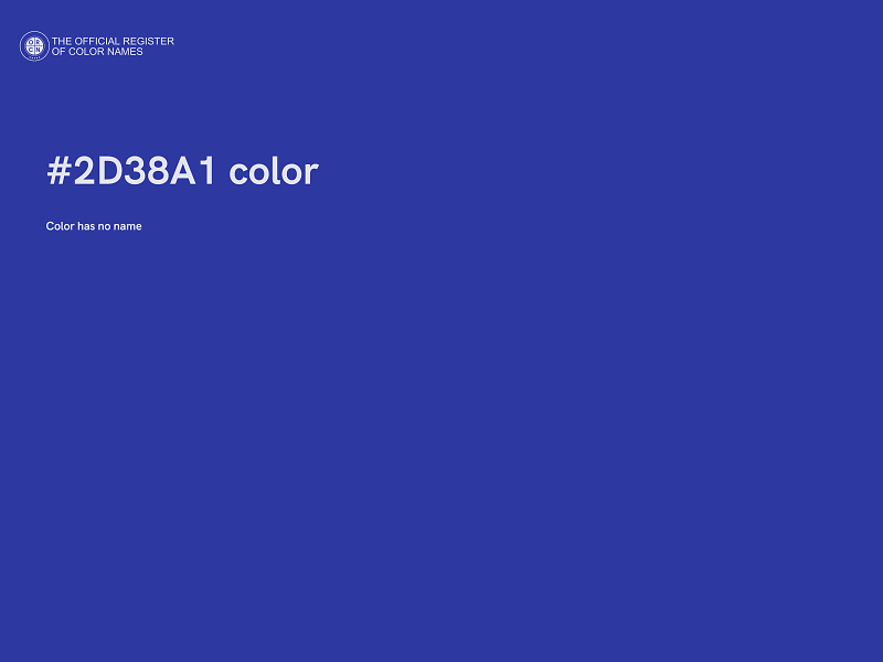 #2D38A1 color image