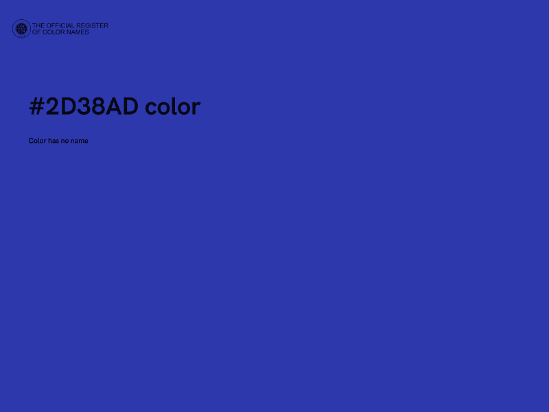 #2D38AD color image