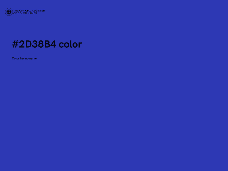 #2D38B4 color image