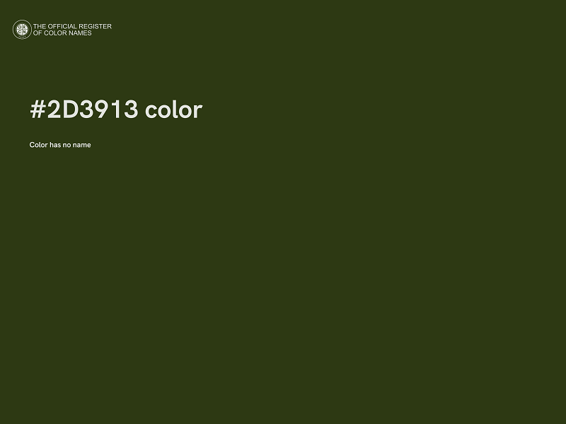 #2D3913 color image