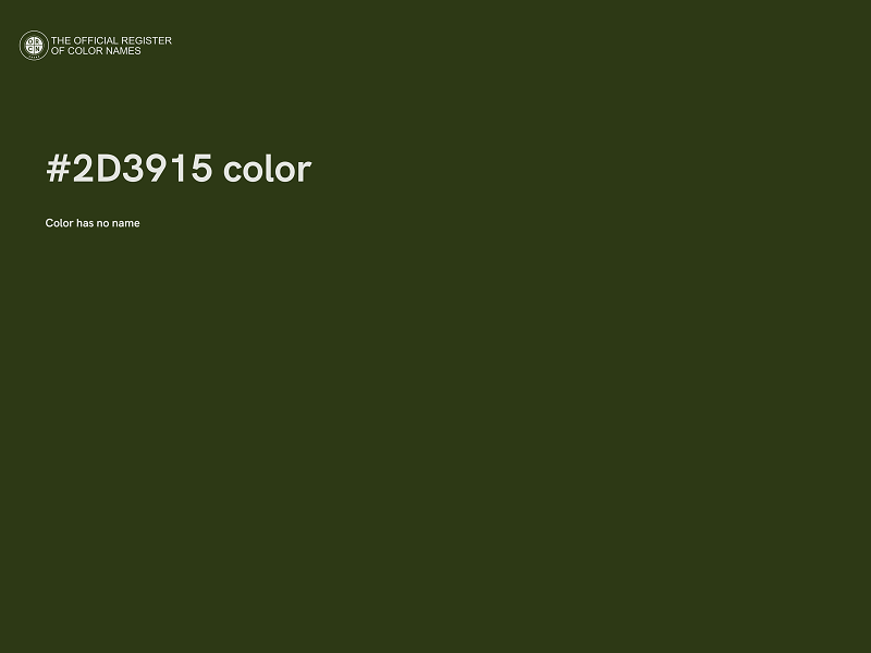 #2D3915 color image