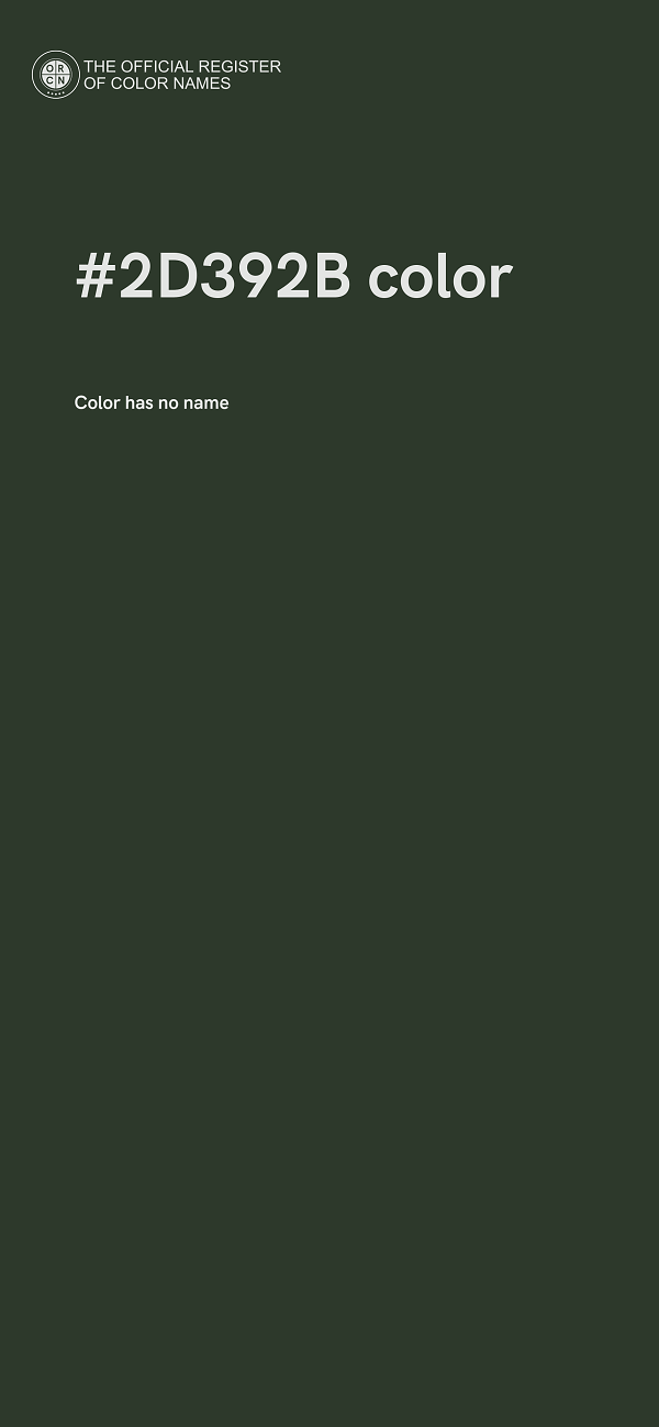 #2D392B color image