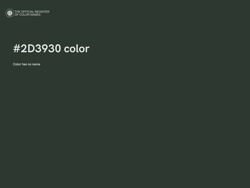 #2D3930 color image