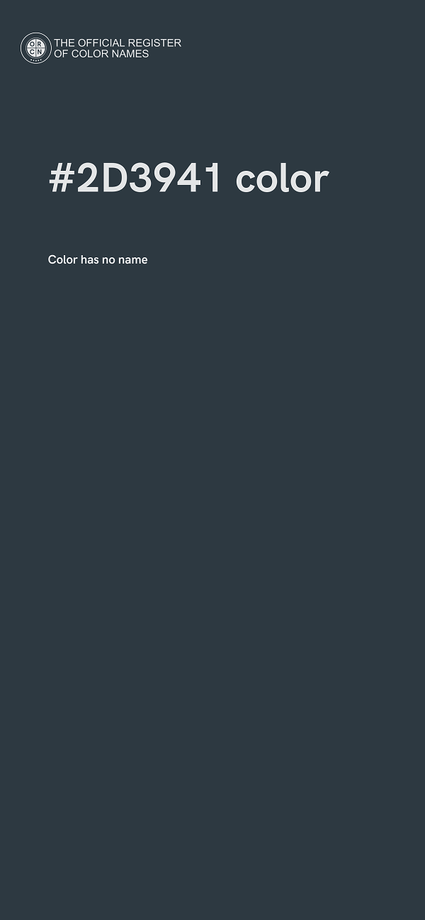 #2D3941 color image