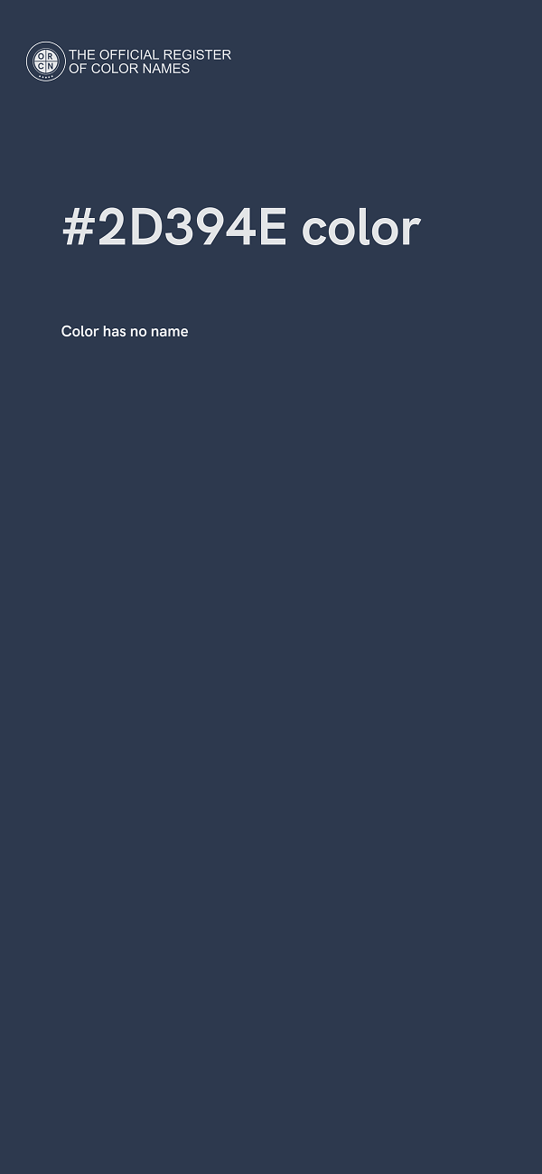 #2D394E color image