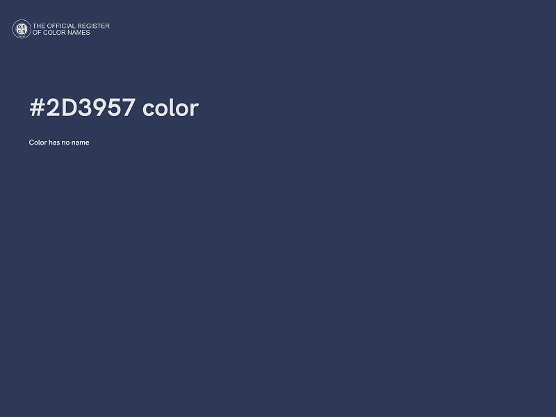 #2D3957 color image