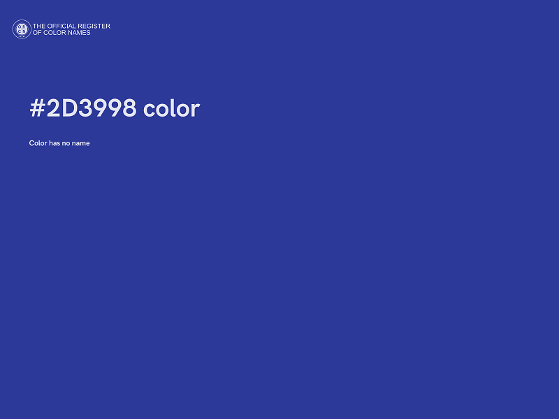 #2D3998 color image