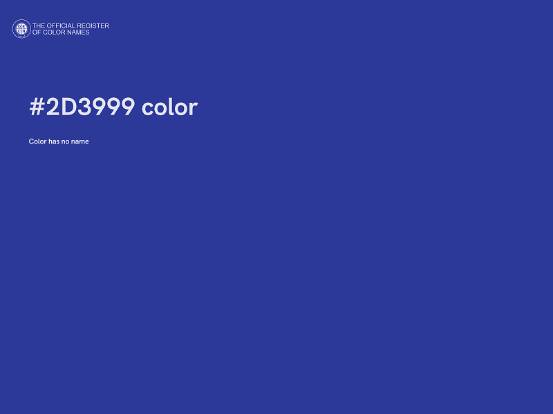 #2D3999 color image