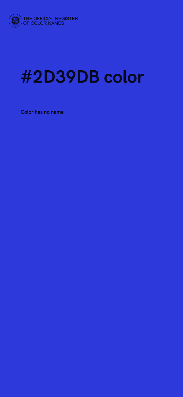 #2D39DB color image
