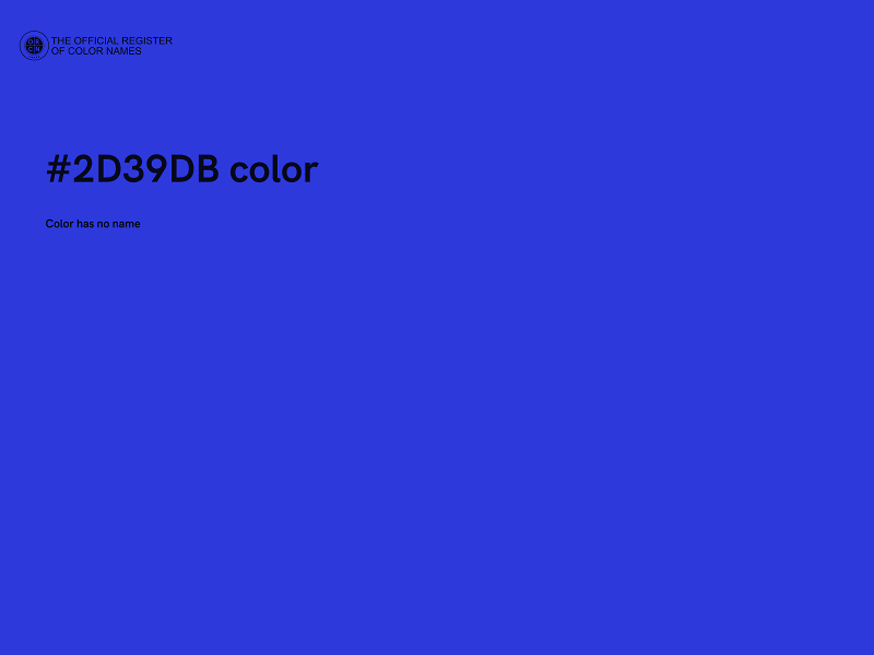 #2D39DB color image
