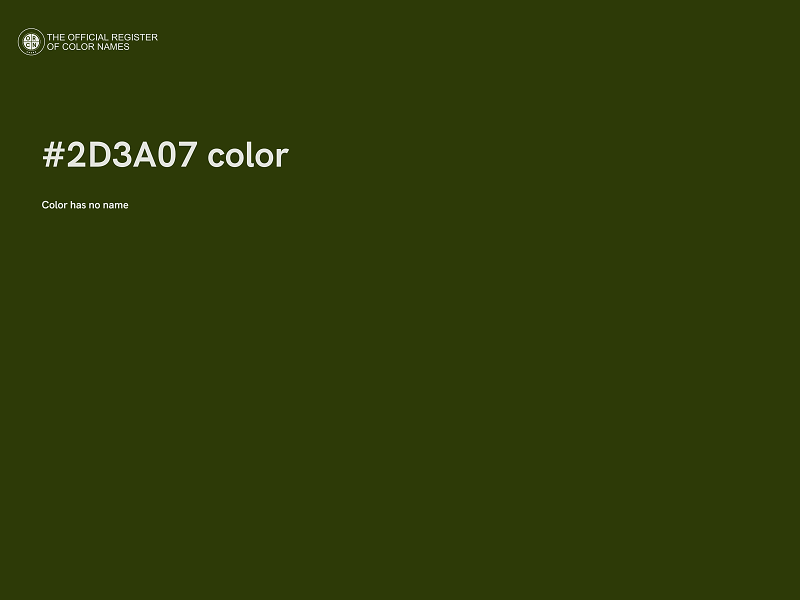 #2D3A07 color image