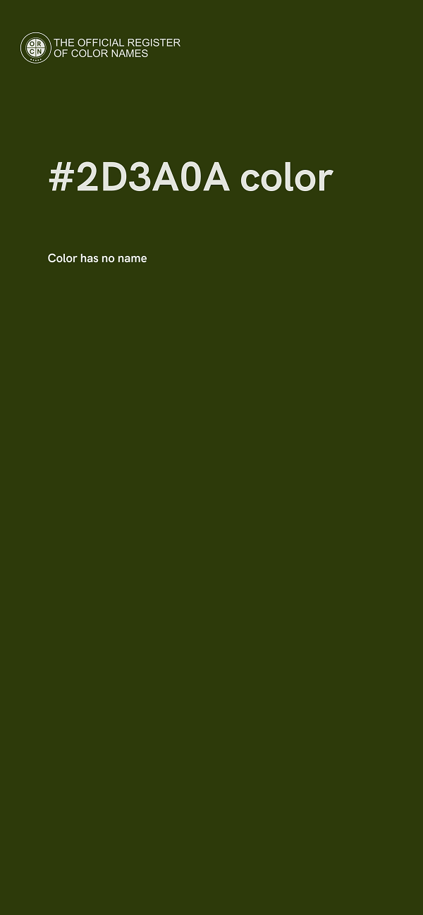 #2D3A0A color image