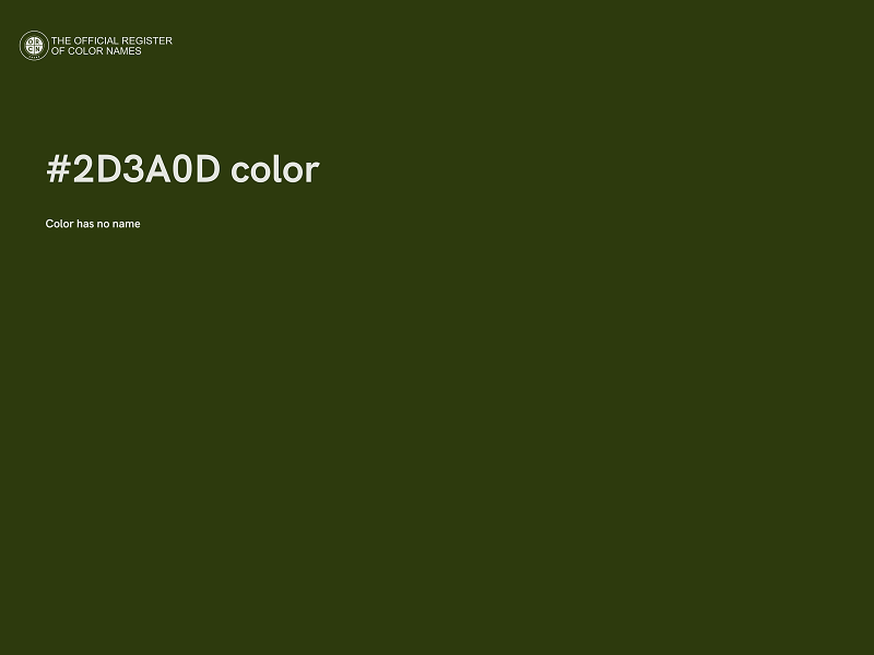 #2D3A0D color image