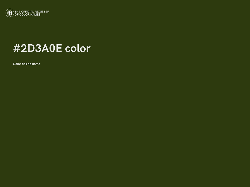 #2D3A0E color image