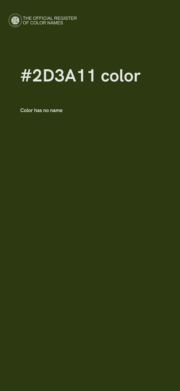 #2D3A11 color image