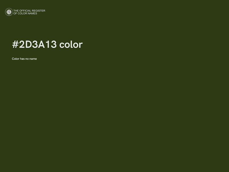 #2D3A13 color image