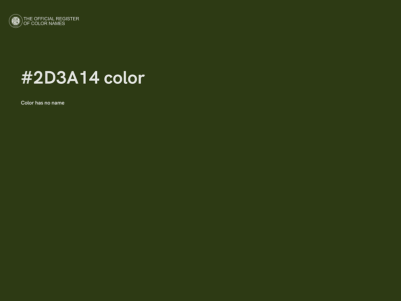 #2D3A14 color image