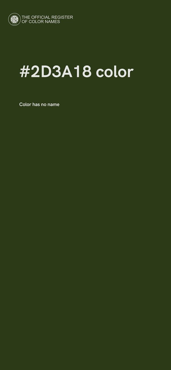 #2D3A18 color image