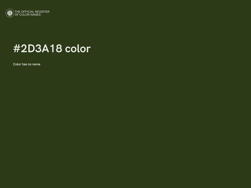 #2D3A18 color image