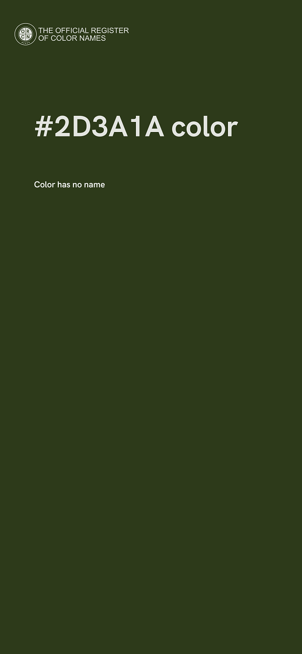 #2D3A1A color image
