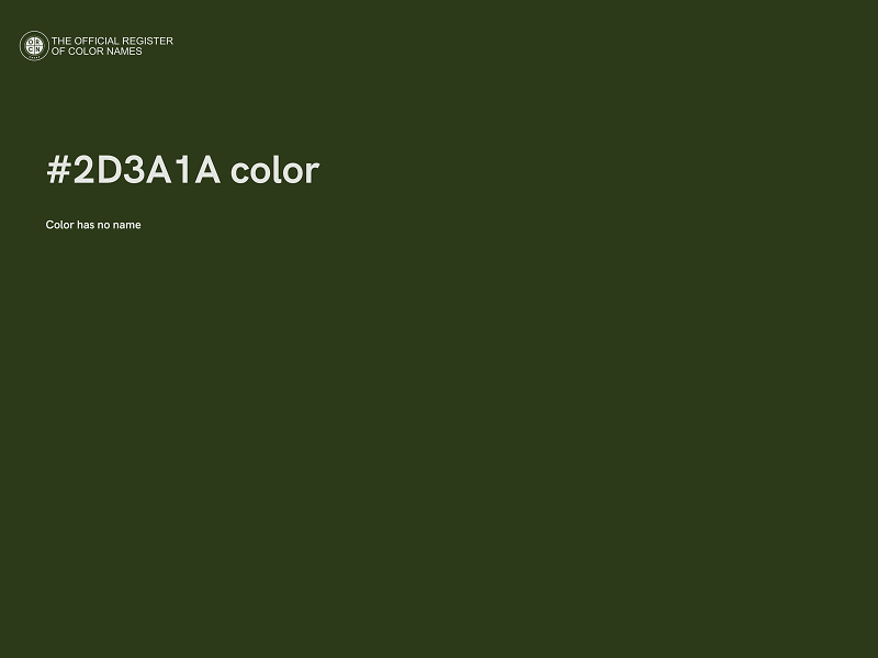 #2D3A1A color image