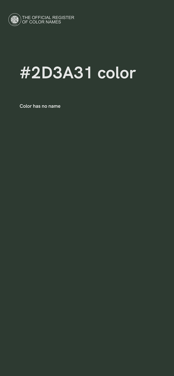#2D3A31 color image