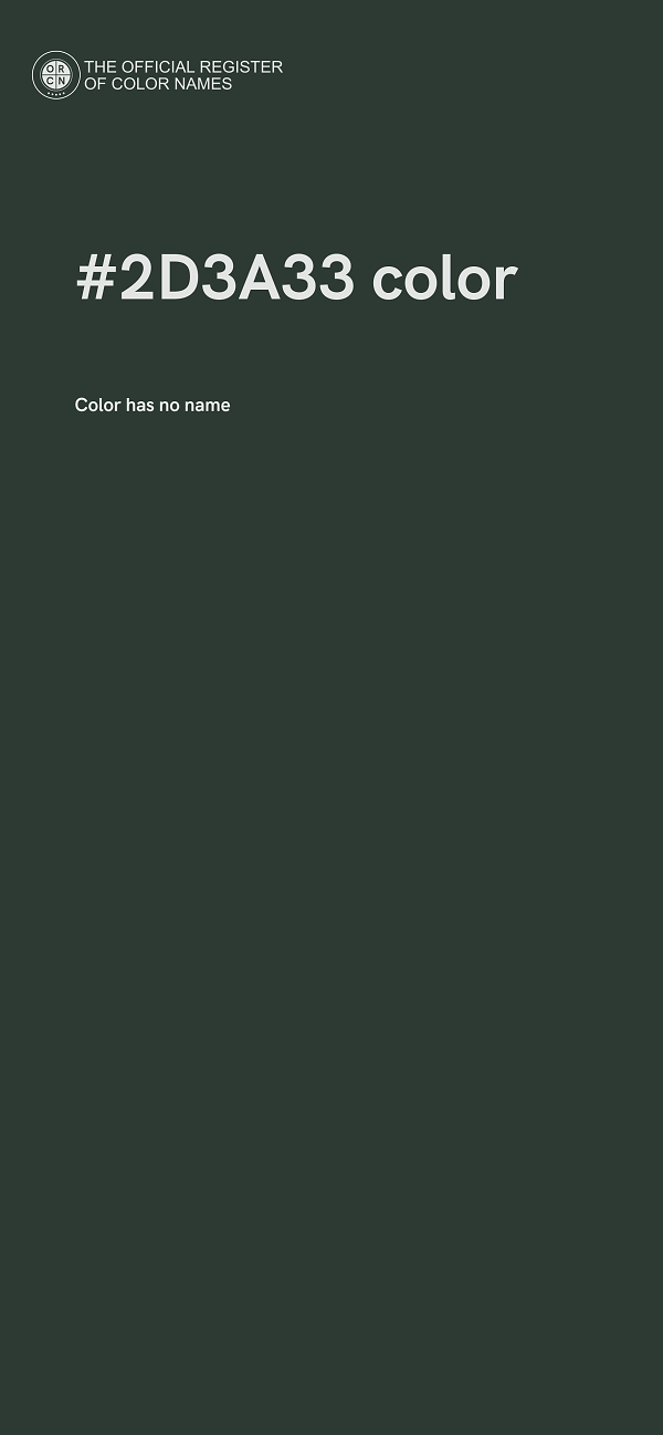 #2D3A33 color image