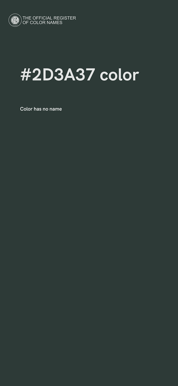 #2D3A37 color image