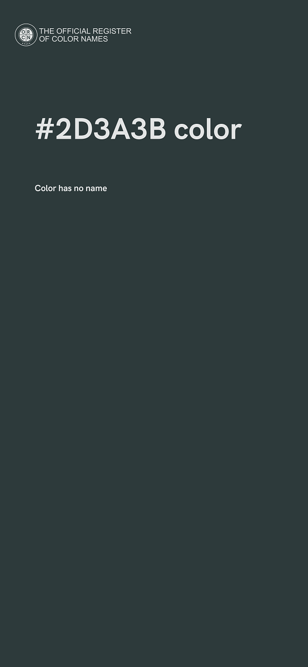 #2D3A3B color image