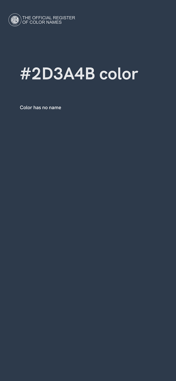 #2D3A4B color image